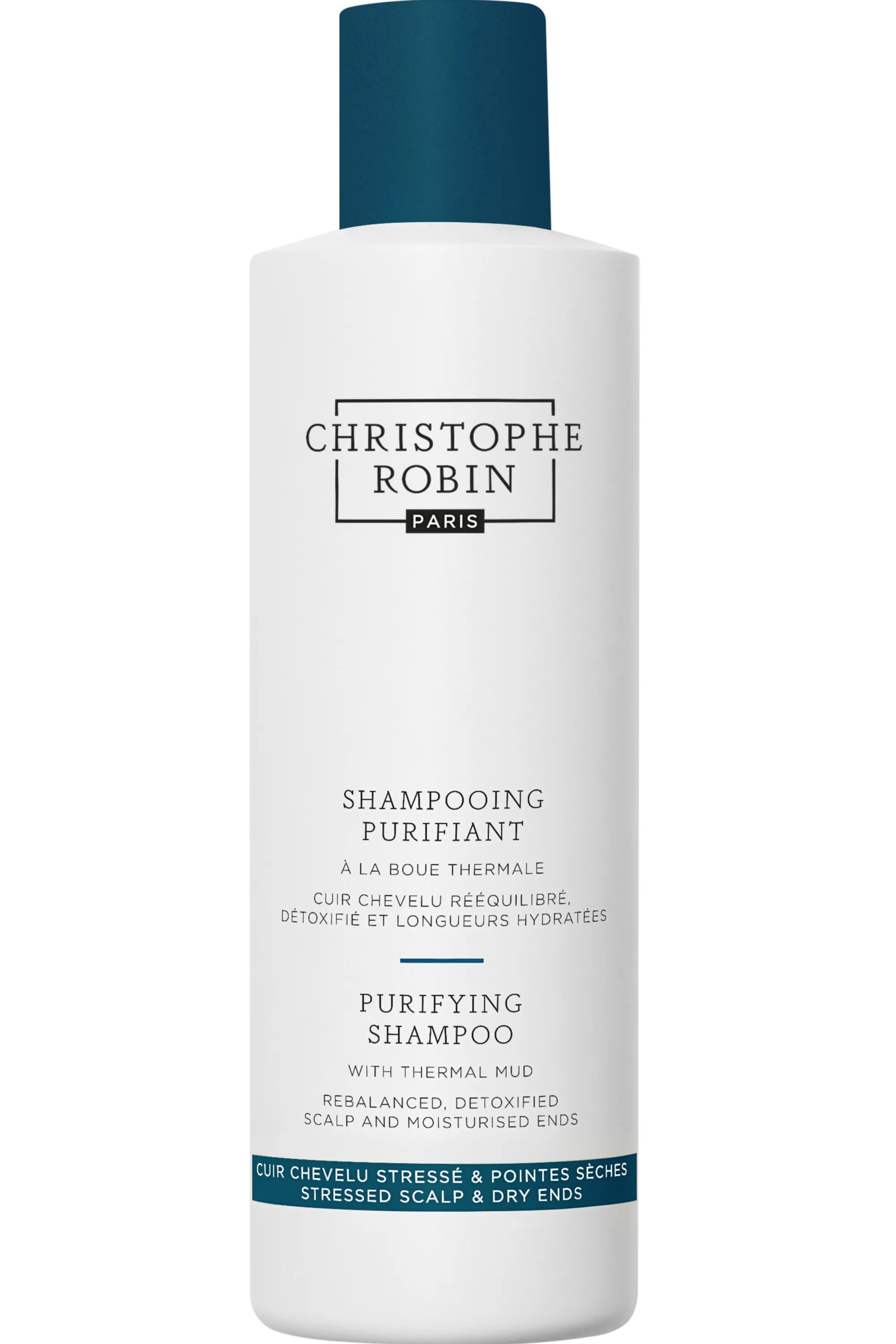 Christophe Robin Shampoing purifiant à la boue thermale-250 ml