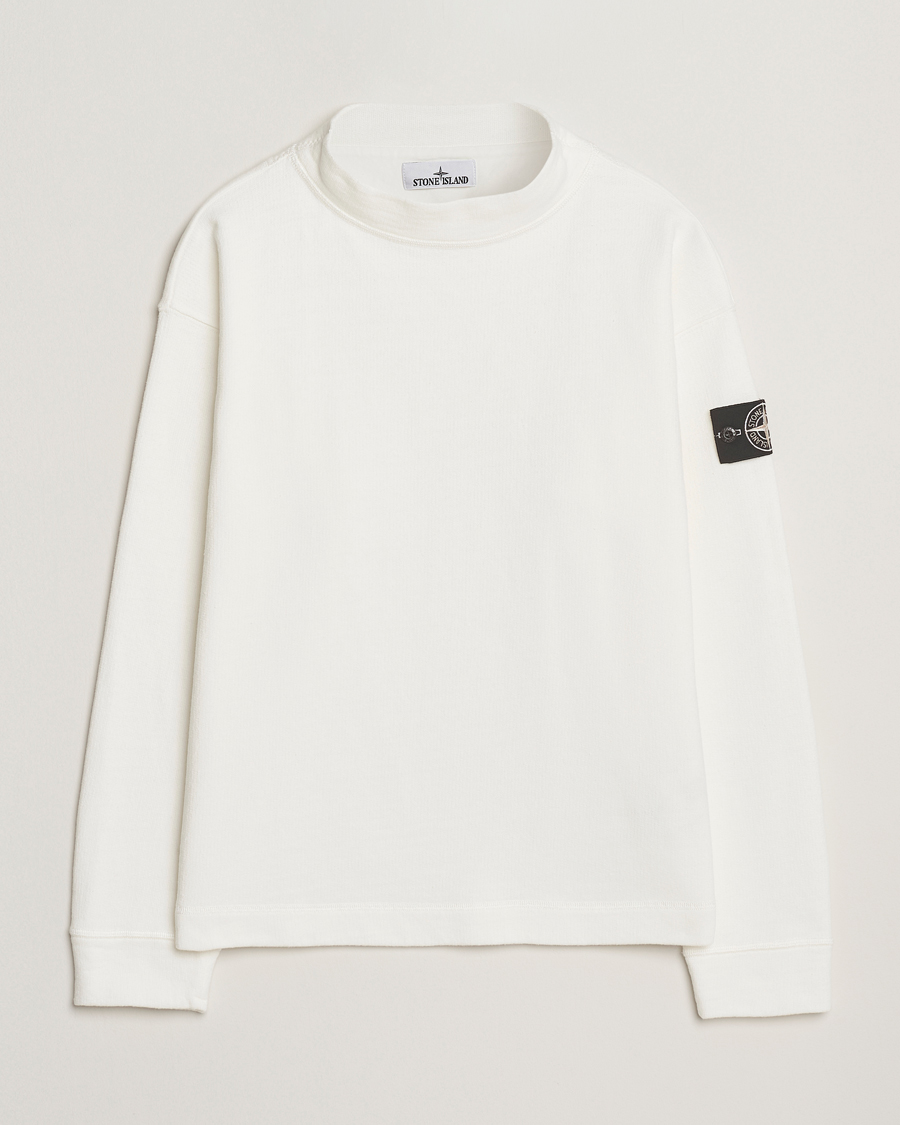 Stone Island RAW Knitted Cotton Crew Neck Natural