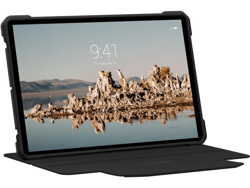 UAG Tablet Book Cover Metropolis Galaxy Tab S9  Schwatz Leichte Tablet-Schutzhülle mit effektiver Schutzfunktion für das Samsung Galaxy Tab S9