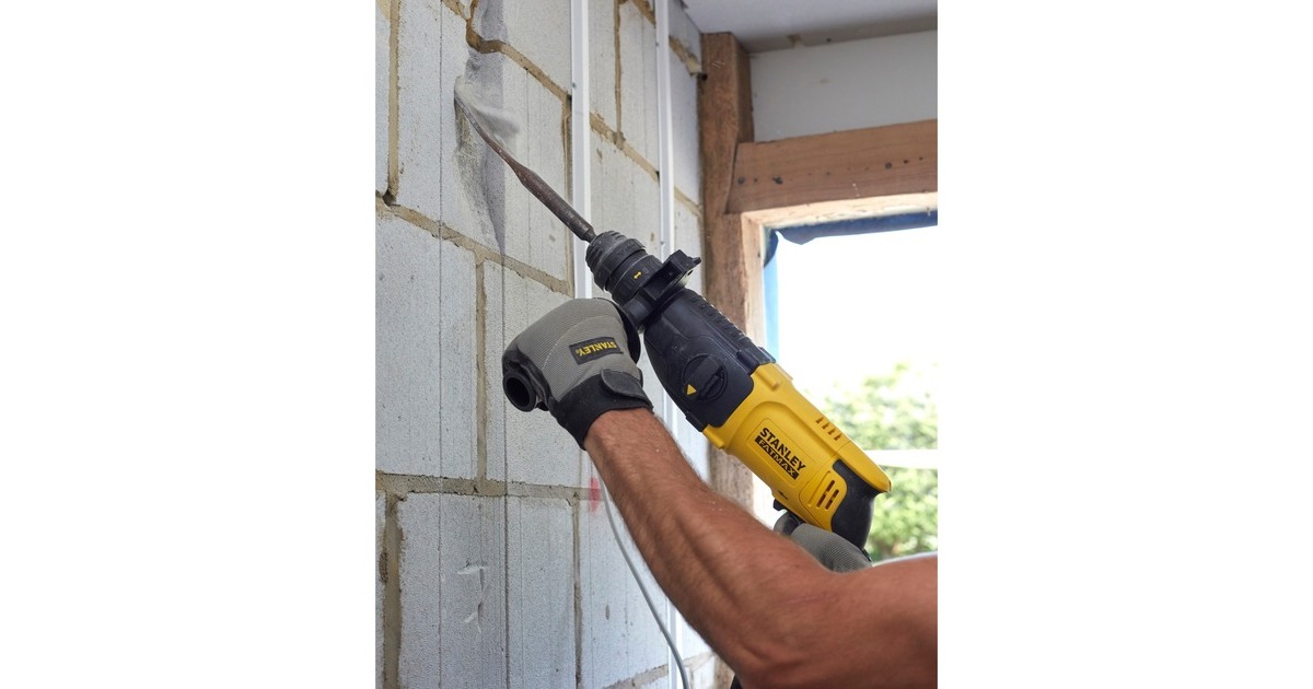 StanleyFATMAX 800W SDS+ boorhamer  (Geel/zwart, met koffer)