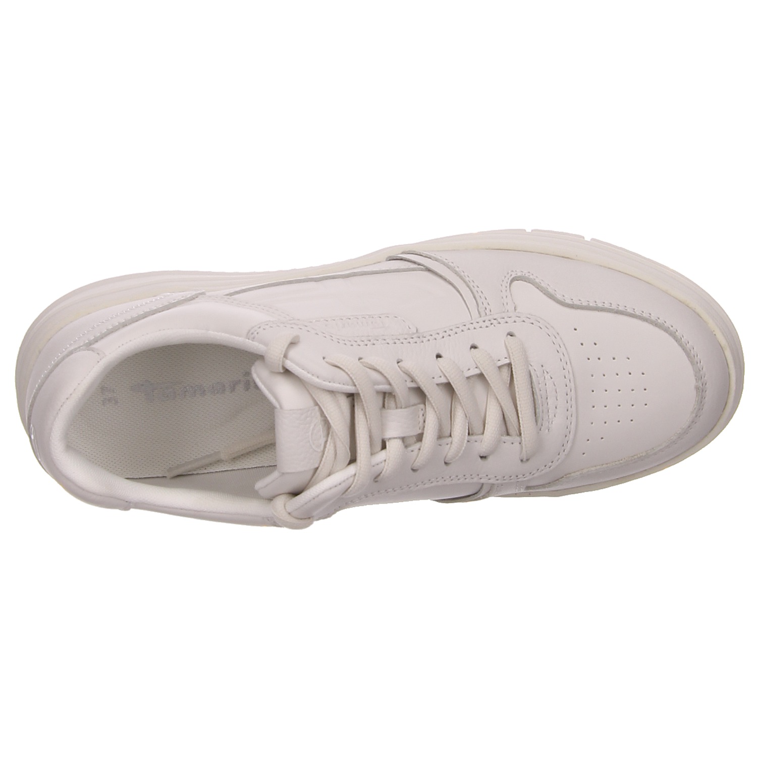 Tamaris Schnürhalbschuh weiß weiss/weiss kombi