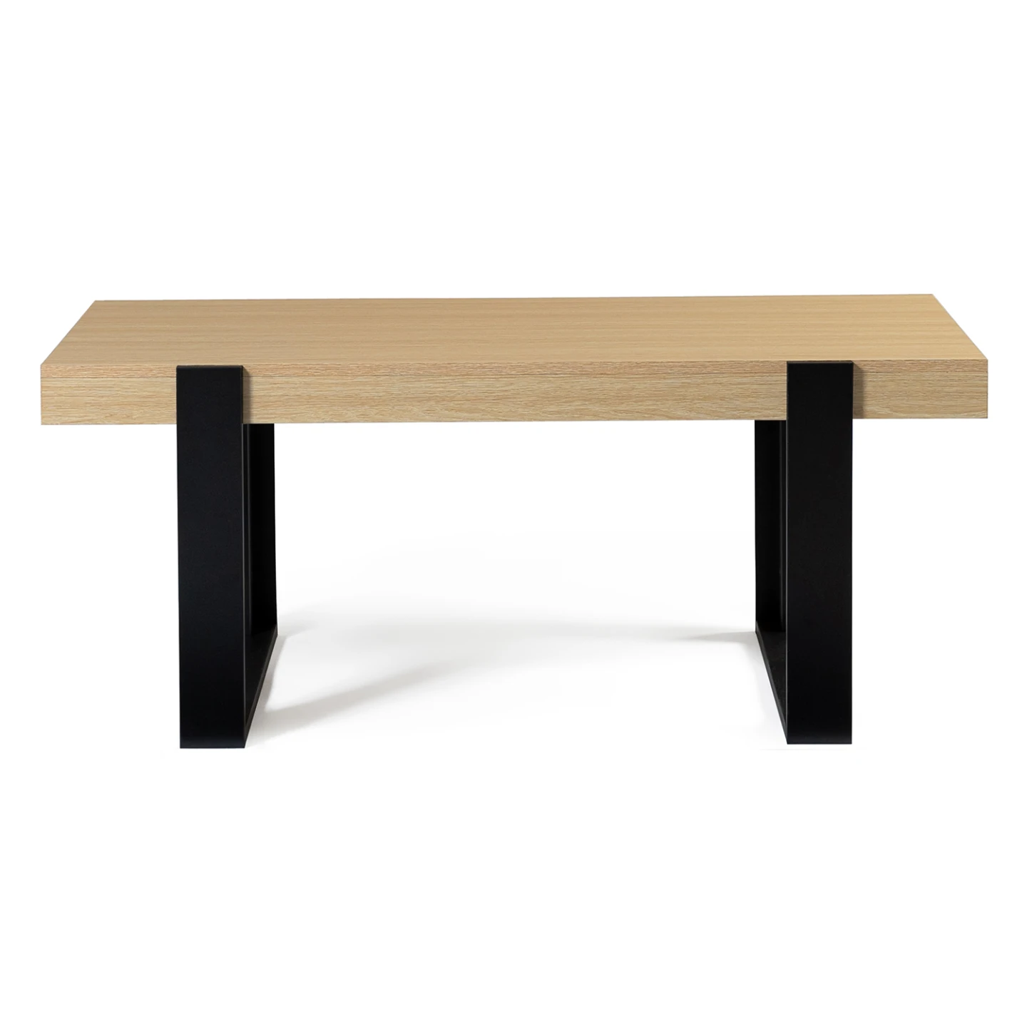 Table basse rectangulaire PHOENIX bois et noir