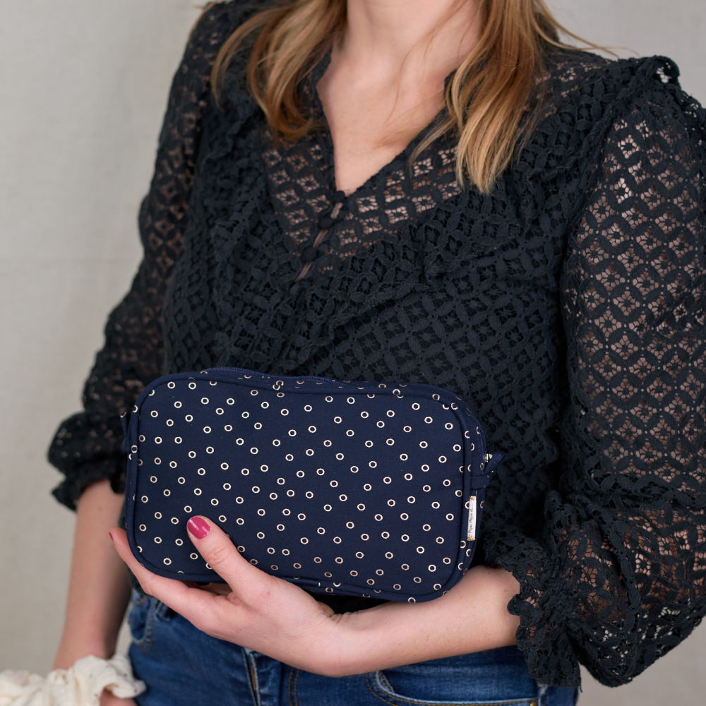 Pochette Banane Bulle Bronze Marine