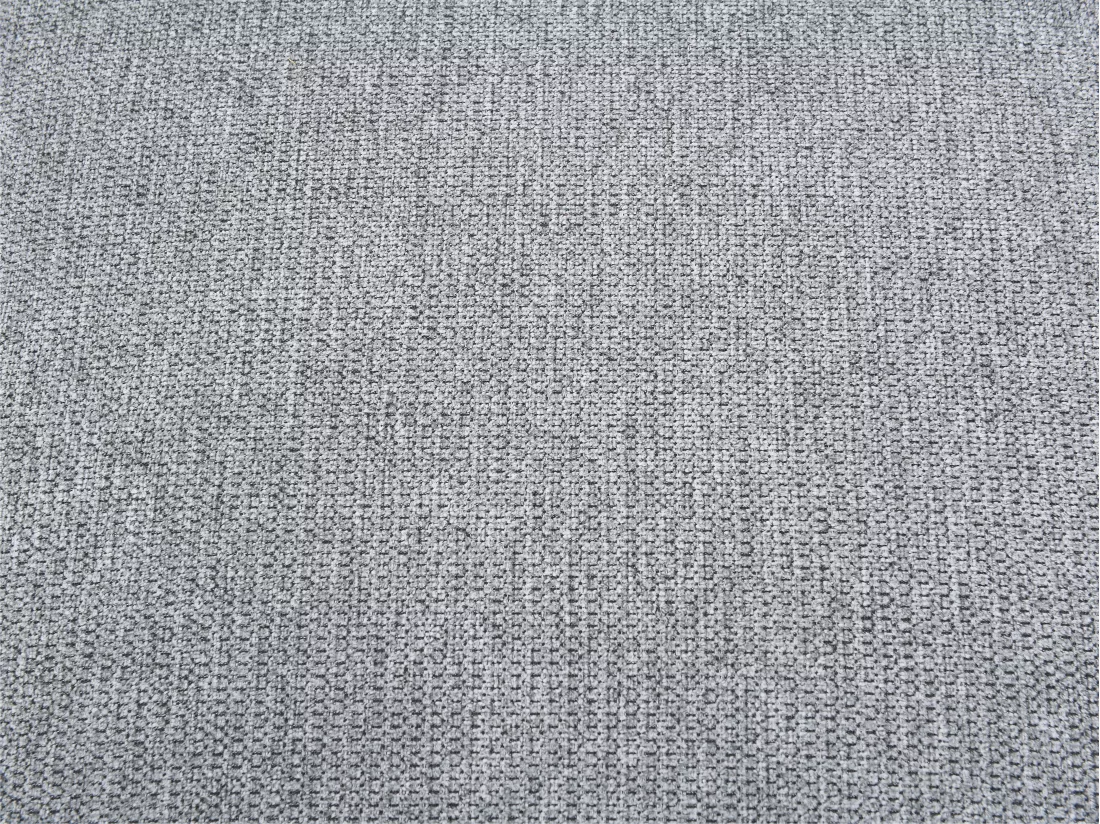 Canapé d'angle gauche convertible en tissu texturé gris NURAZIO