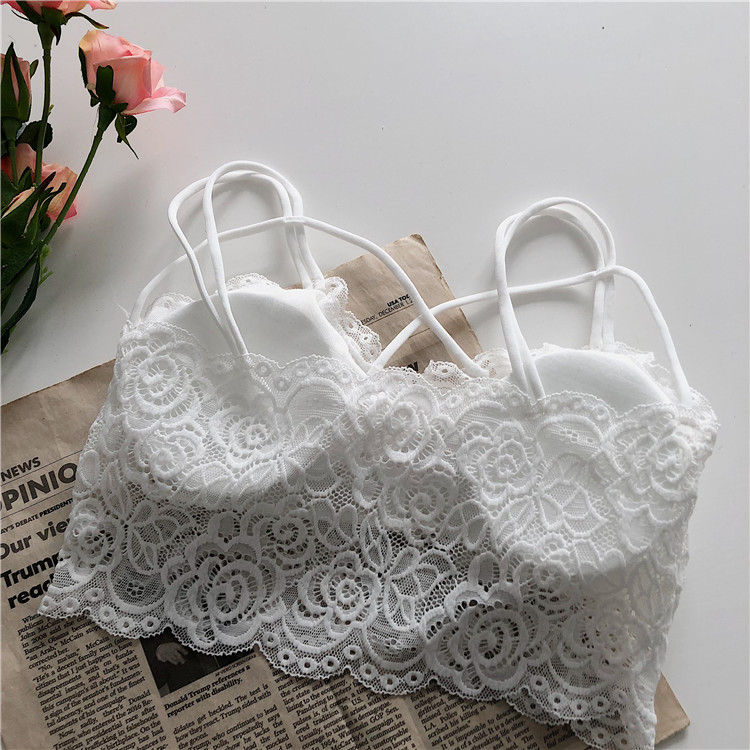 KONGER - Kanten bralette met bandjes