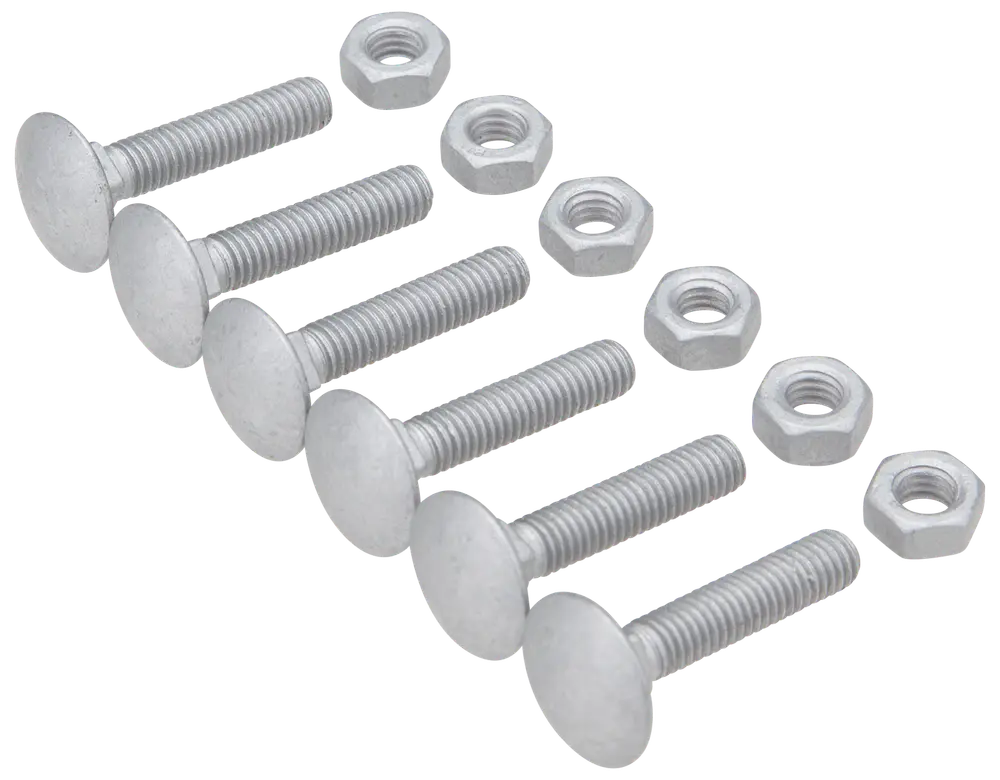 Arvid Nilsson Bræddebolt + møtrik M6 x 30 mm 6-pak