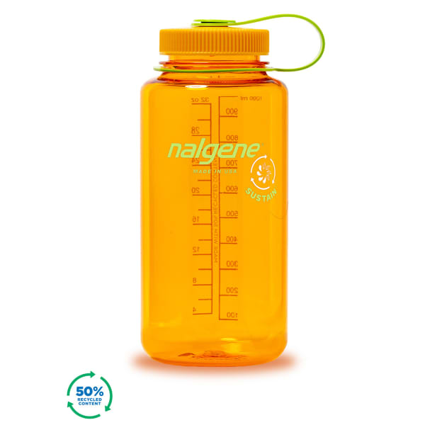 Gourde NALGENE BOUTEILLE GRDE OUVERTURE SUSTAIN 1L CLEMENTINE SUS