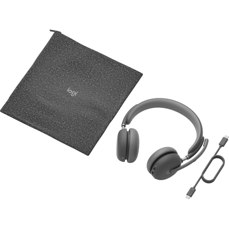 Logitech Zone Wireless 2 Casque Avec fil &sans fil Arceau Bureau/Centre d'appels USB Type-C Bluetooth Graphite