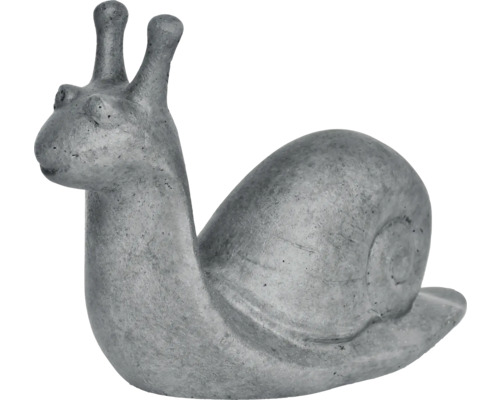 Tuinfiguur slak Lafiora 37 x 16 x 24,5 cm donkergrijs