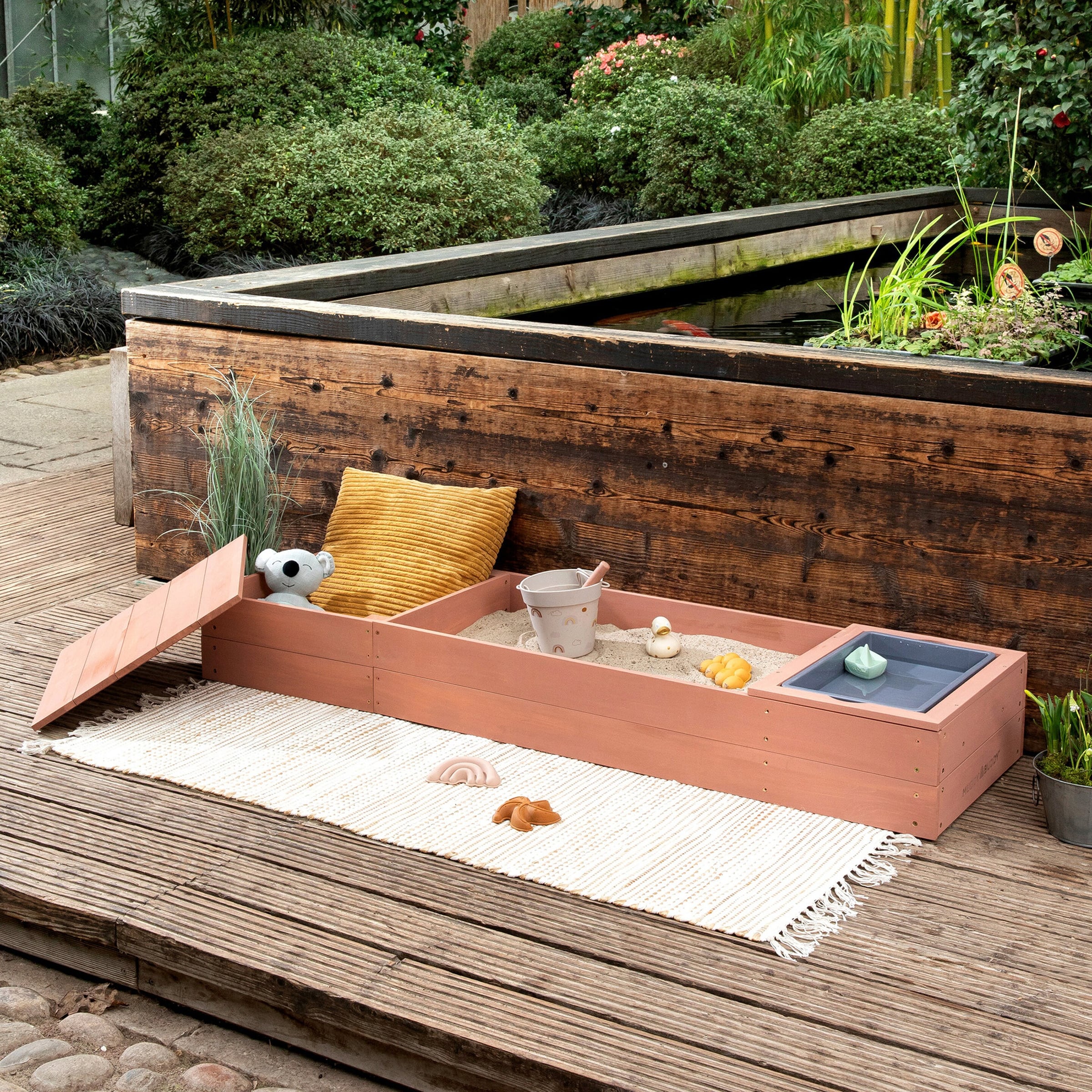 MUDDY BUDDY® Sandkasten Space Saver puderrosa