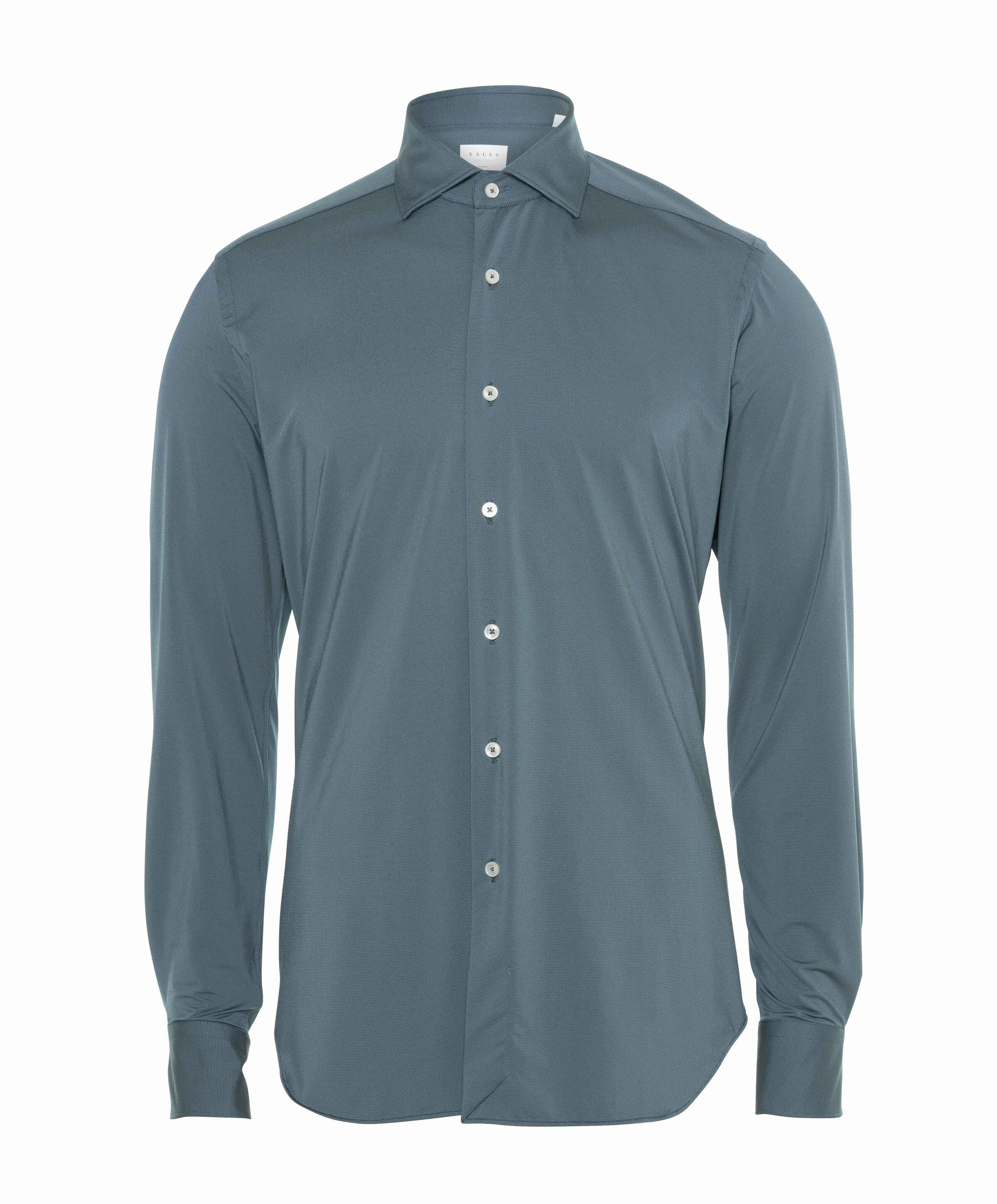 Xacus Overhemd lange mouw groen