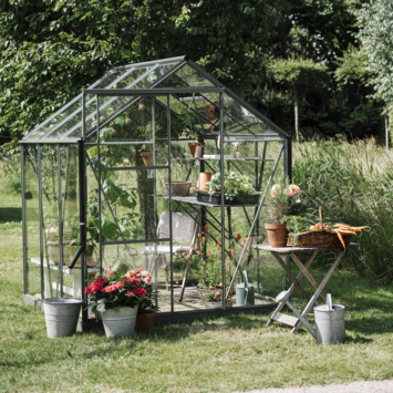 Royal Well Kate I kweekkas aluminium groengrijs 3,67 m²
