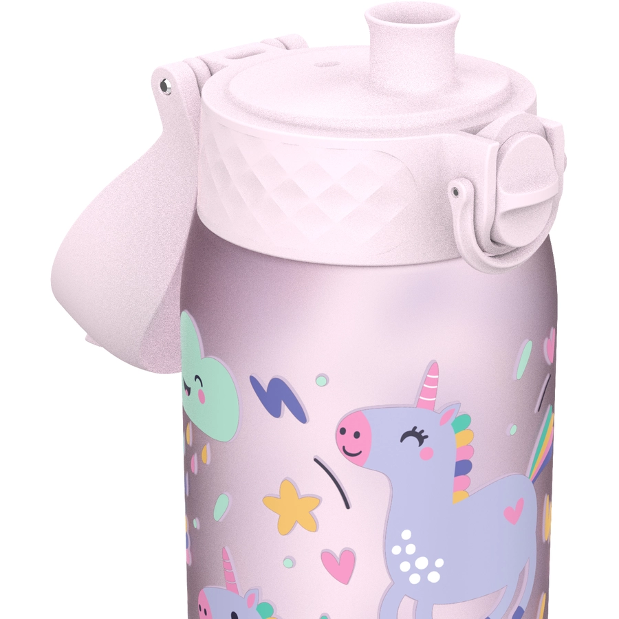 ion8 Kindertrinkflasche auslaufsicher 350 m Einhörner  lila