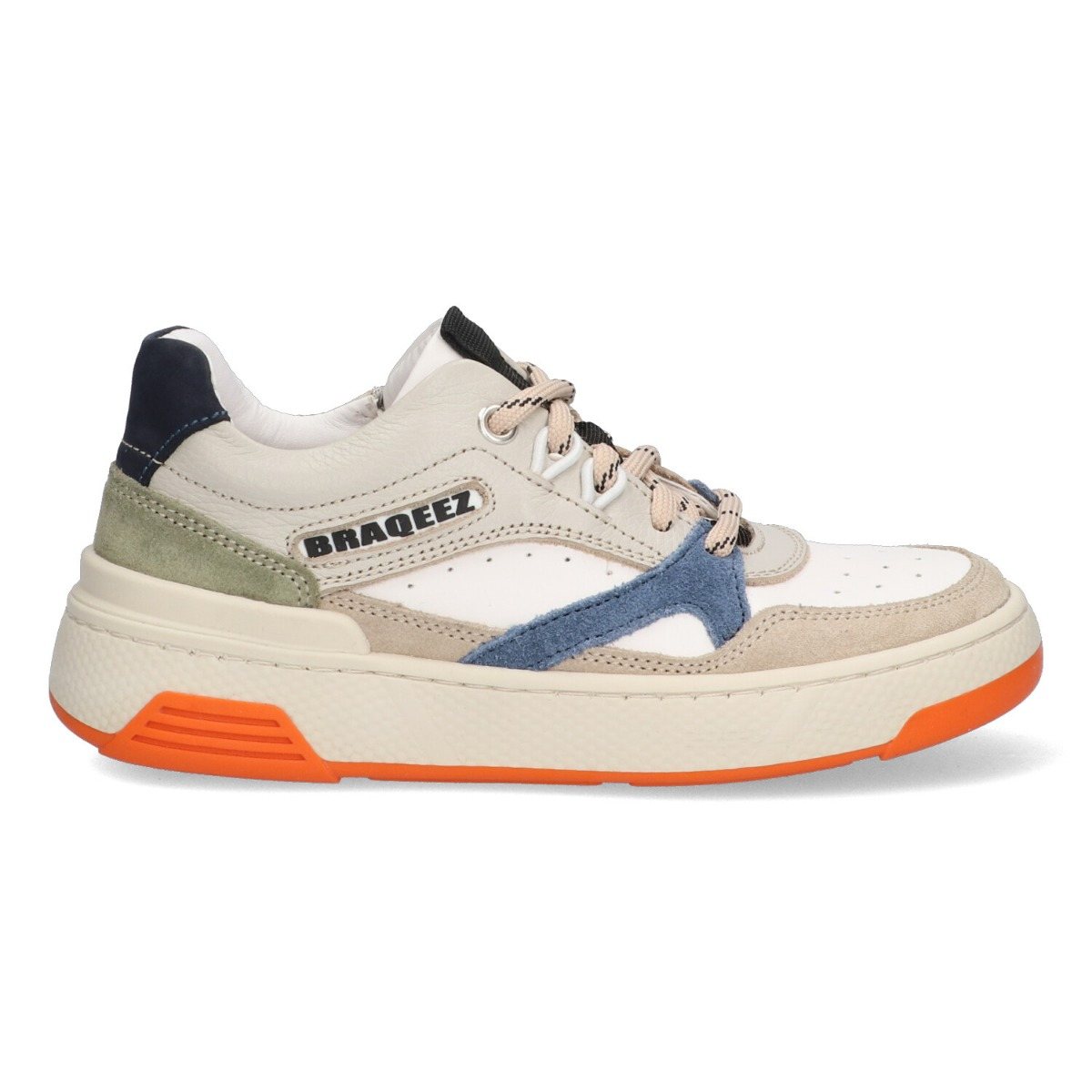 Rai Rebel - Lage Sneakers Braqeez Beige
