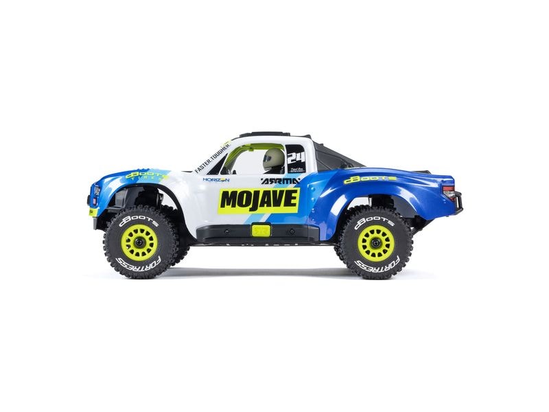 Arrma Desert Truck Mojave Grom Mega 380 Blau, RTR, 1:18 Robuster 4wd mini RC Trophytruck mit Spektrum Technik