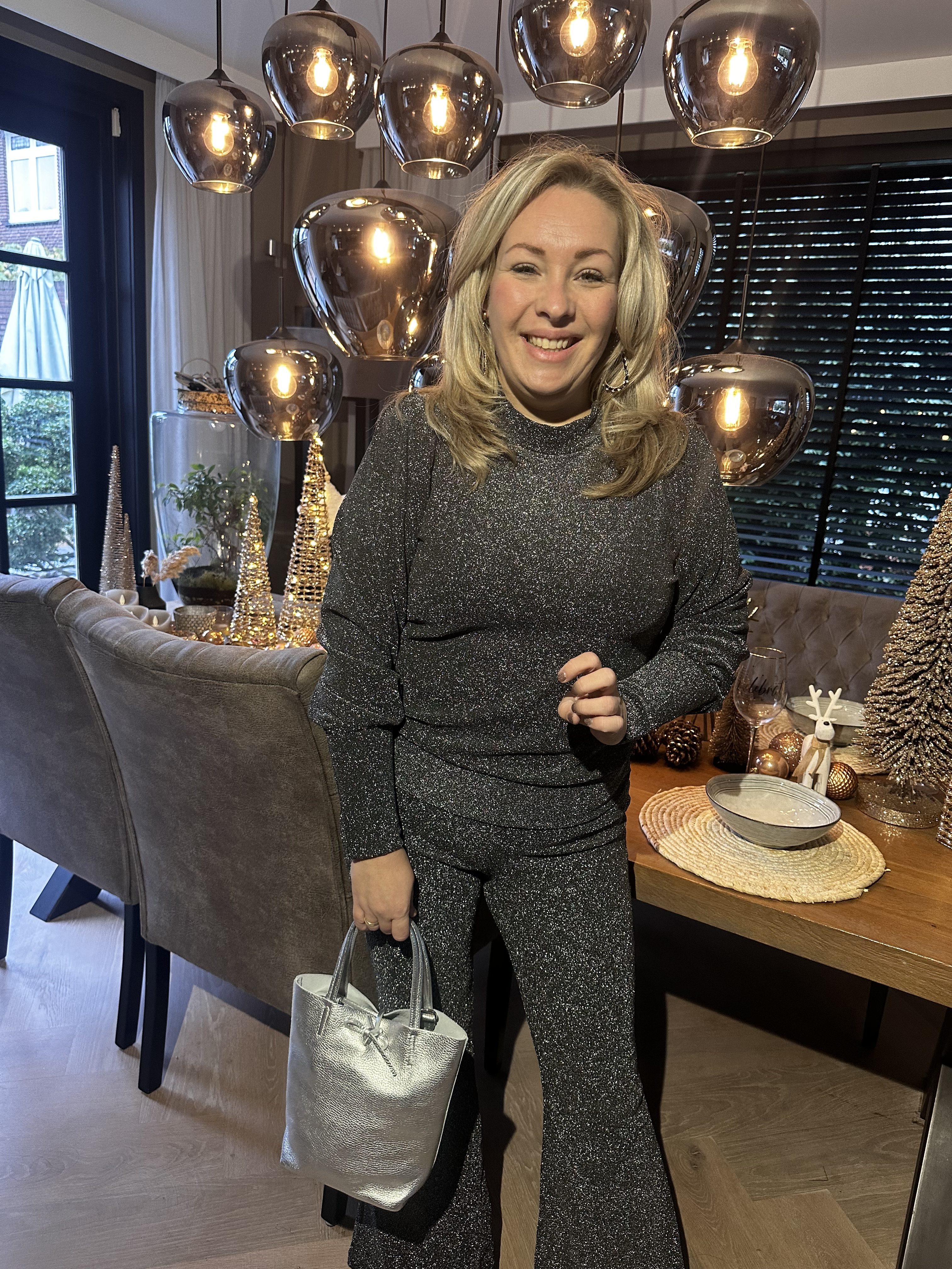 Glitter Top - Zilver
