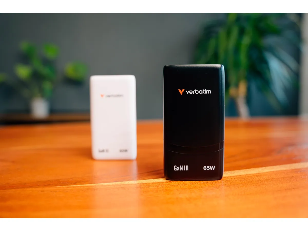 (65W) Fold n Go Dual USB C GaN Ladegerät Netzteil (32354) - Schwarz