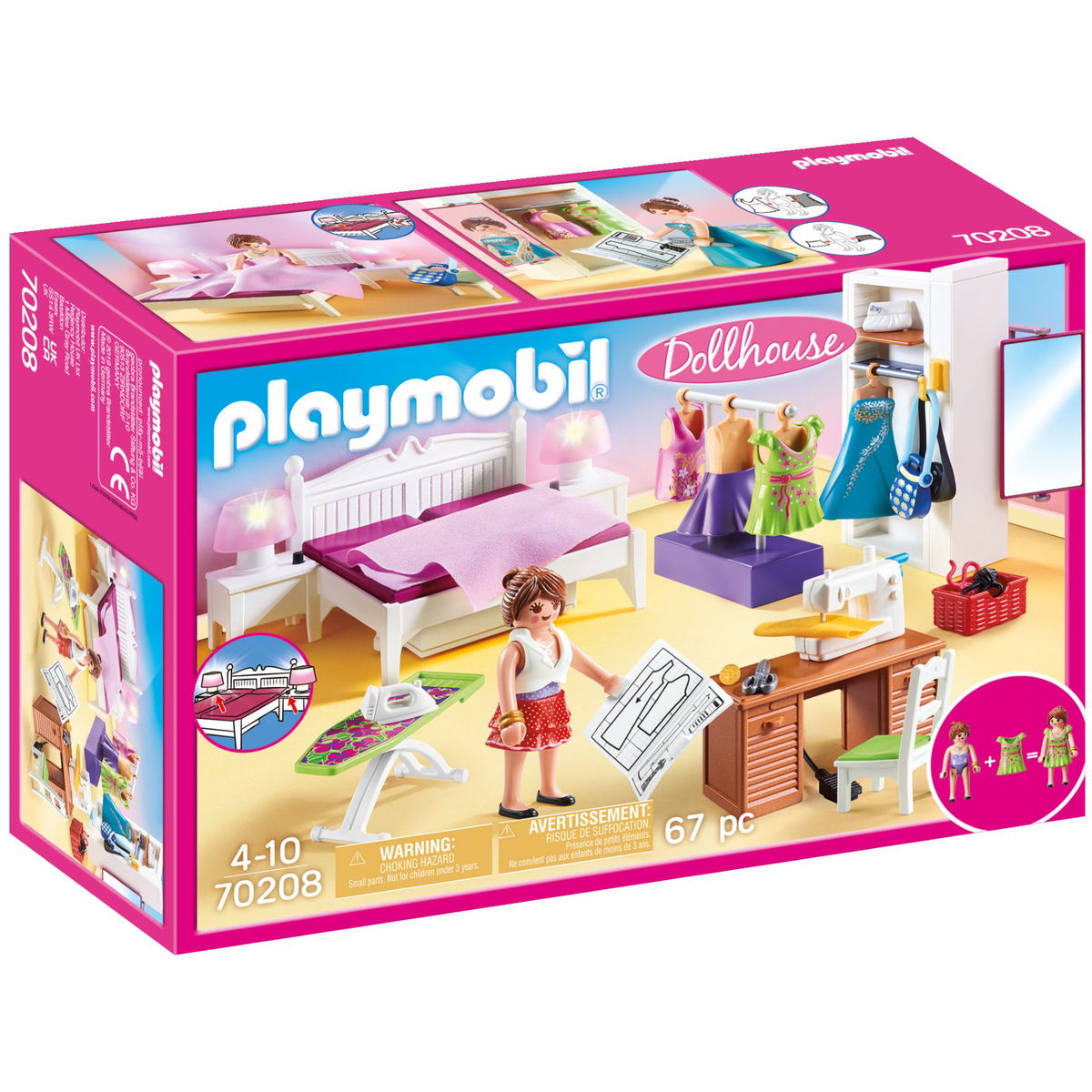 PLAYMOBILPLAYMOBIL   Dollhouse 70208 Schlafzimmer mit Nähecke