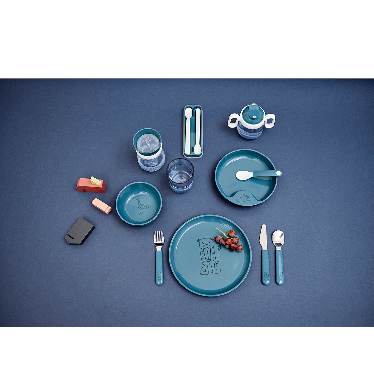 Mepal Mio Feeding spoon 16.5 cm 2 pcs Dark blue
