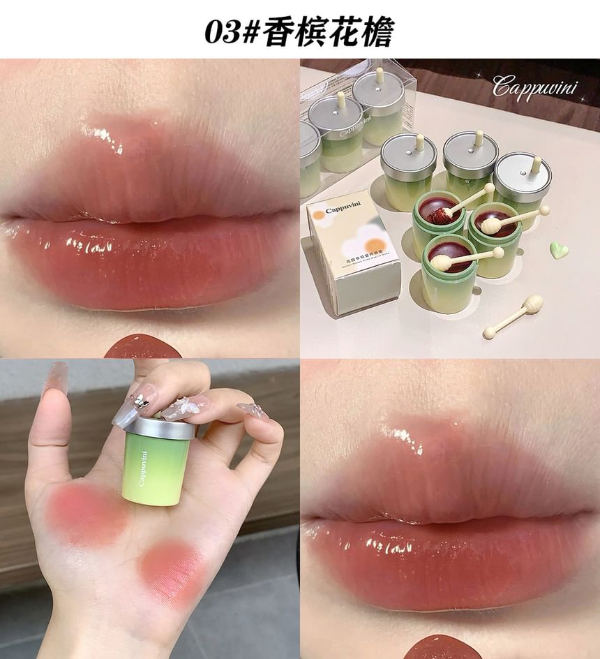Cappuvini - Garden Season Straw Cup Glossy Lipstick - 6 kleuren