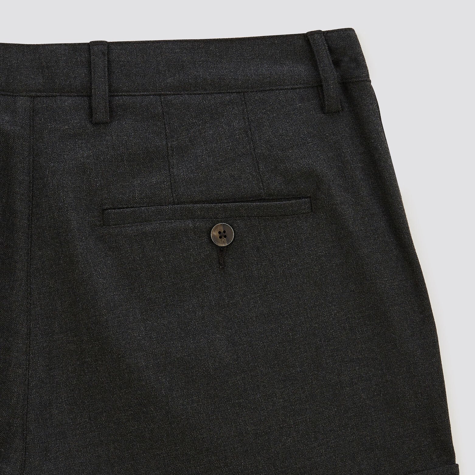 Pantalon cargo polyester recyclé Gris moyen