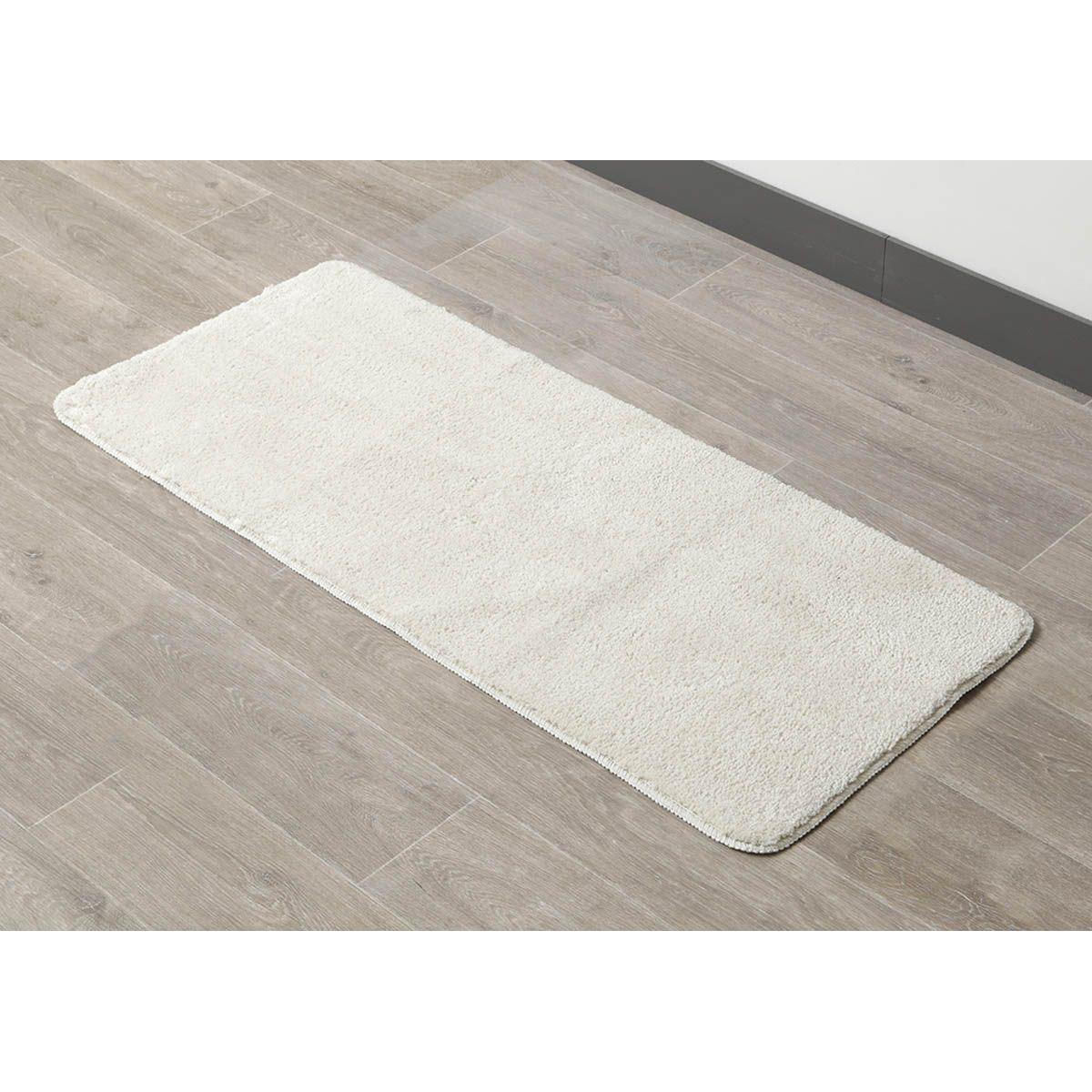 TAPIS MICROFIBRE DOUBLE VASQUE 50X120CM NATUREL
