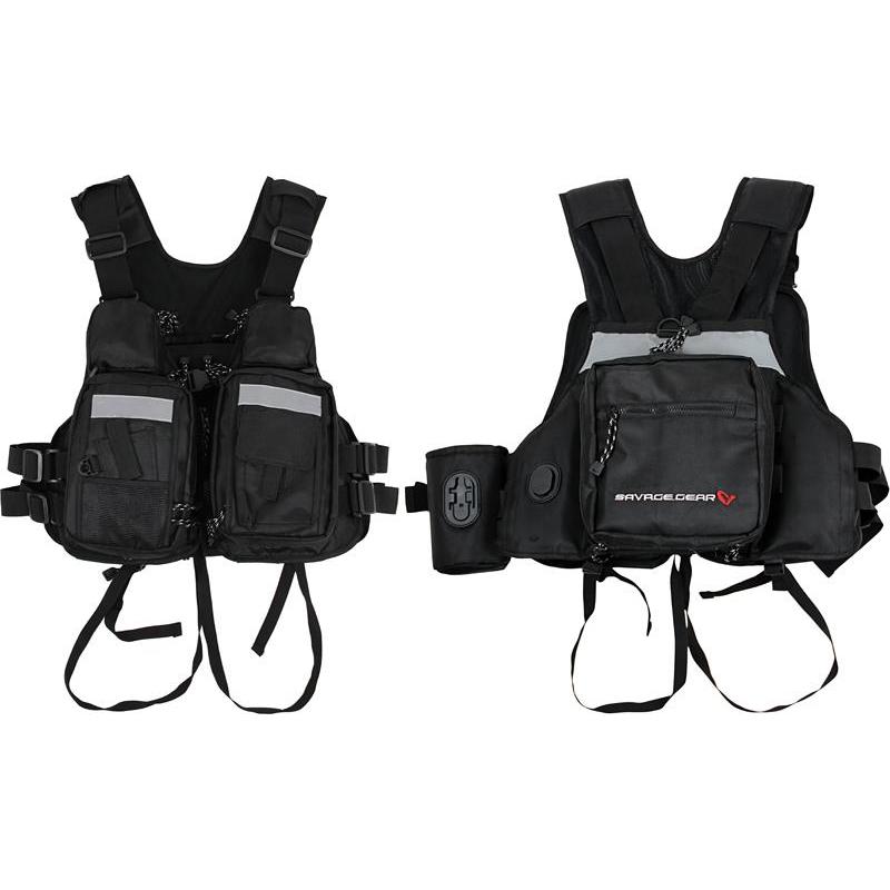 Chest Pack Savage Gear Hitch Hiker Fishing Vest - Noir