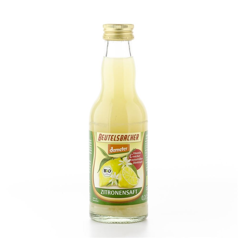 BEUTELSBACHER Zitronensaft<br>200 ml, Glasflasche, Saft