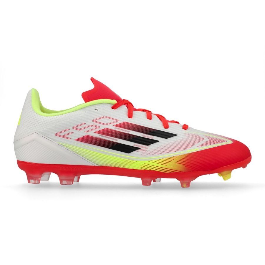 adidas F50 League FG/AG Pure Victory - Blanc/Noir/Jaune