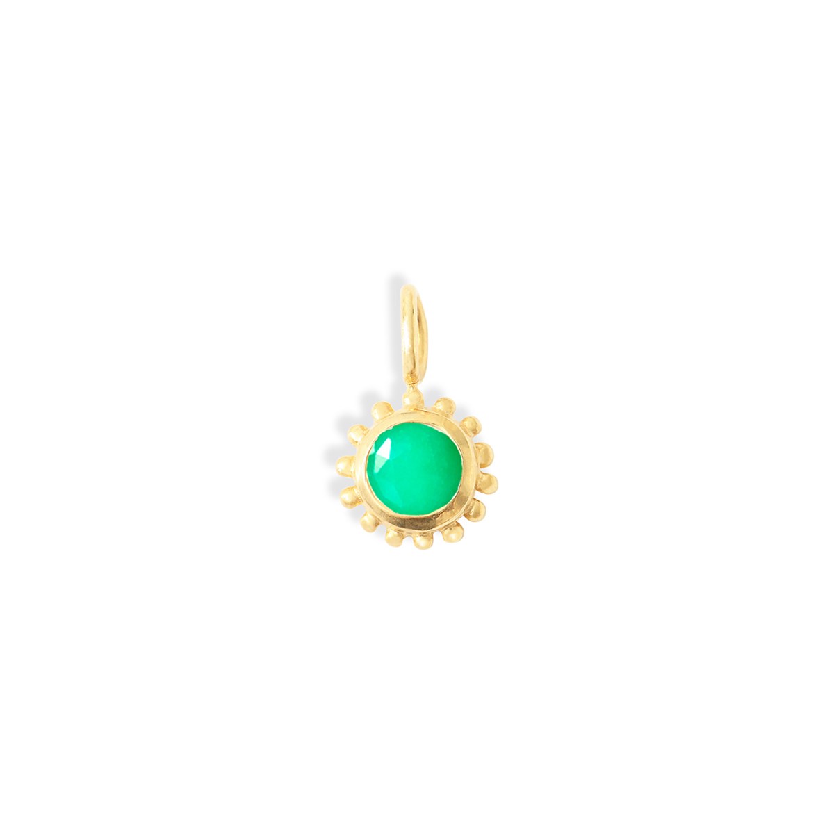 Collier mini Surya Soleil et Chrysoprase