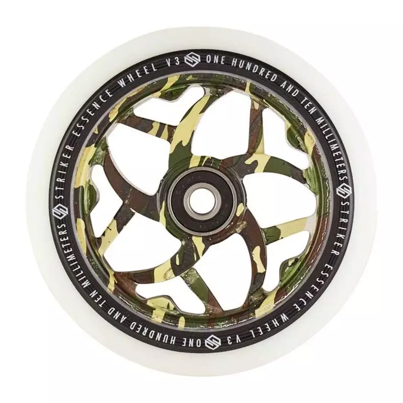 Striker Essence V3 Blanc Roue Trottinette Freestyle Camo 110mm