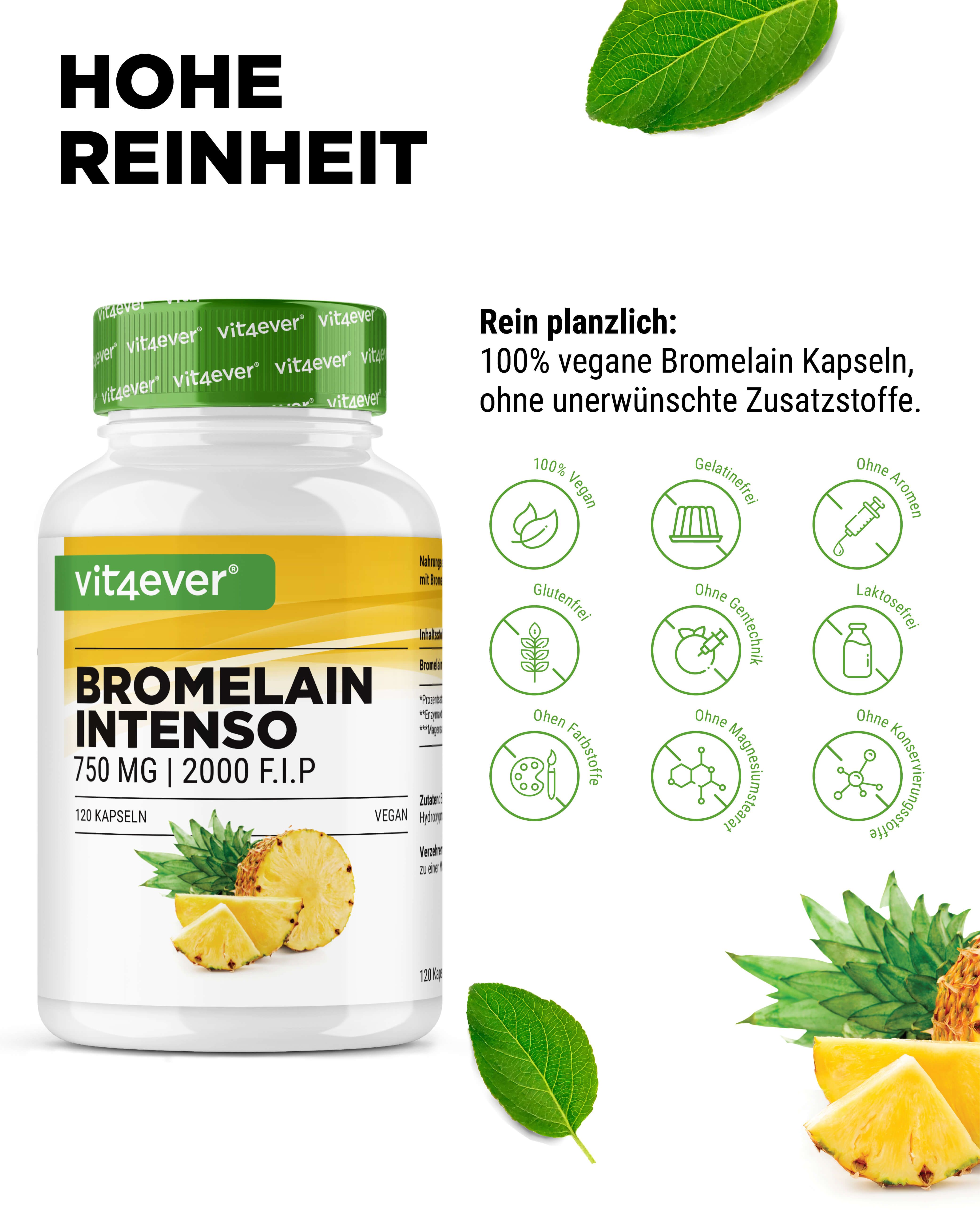 vit4ever Bromelain Intenso (2000 F.I.P)