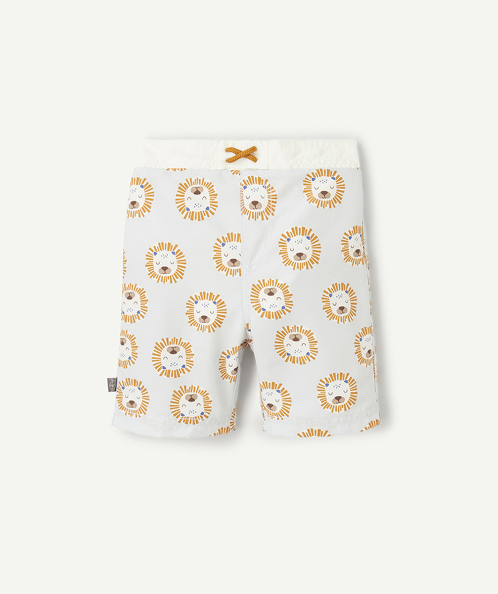 LASSIGSHORT DE BAIN ANTI-UV BÉBÉ GARÇON BLEU AVEC IMPRIMÉ LION