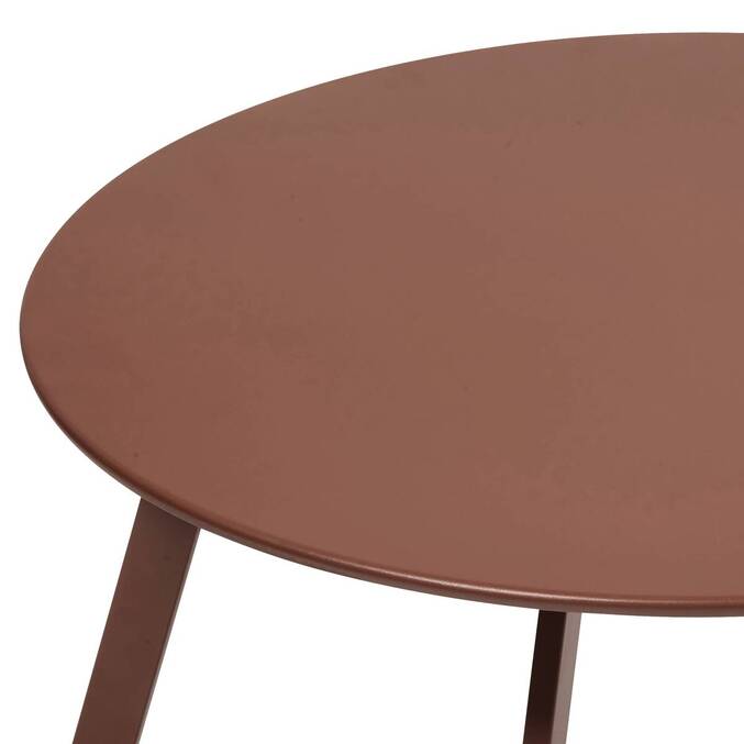 Table d'appoint de jardin ronde SAONA Acajou