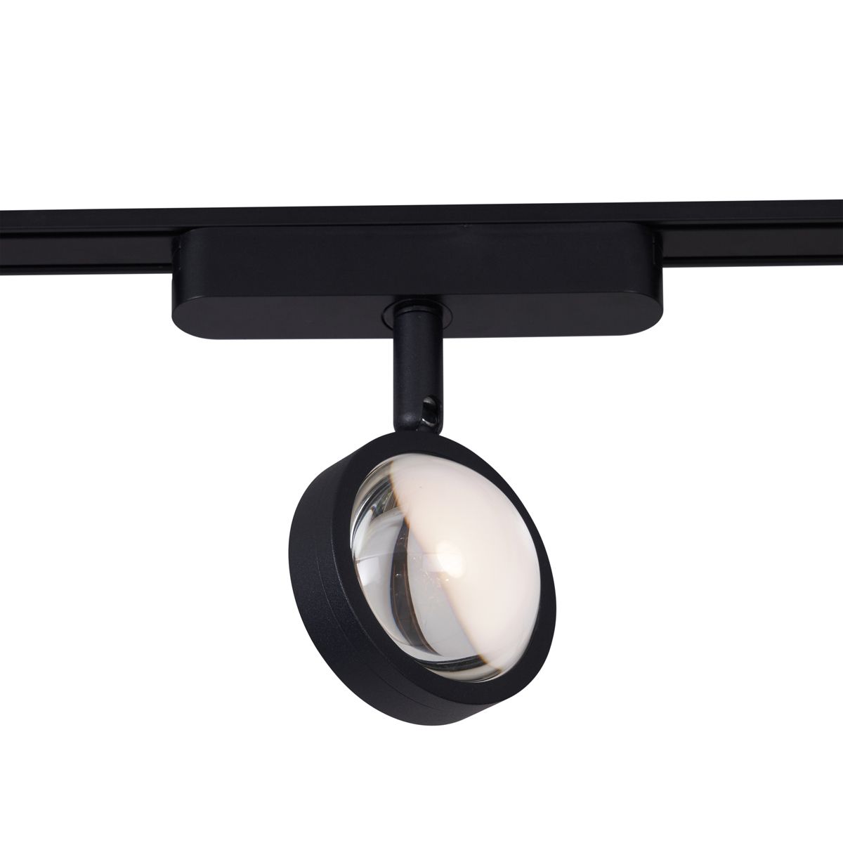 Modern railsysteem met 12 spots zwart 1-fase - Magnetic Lance