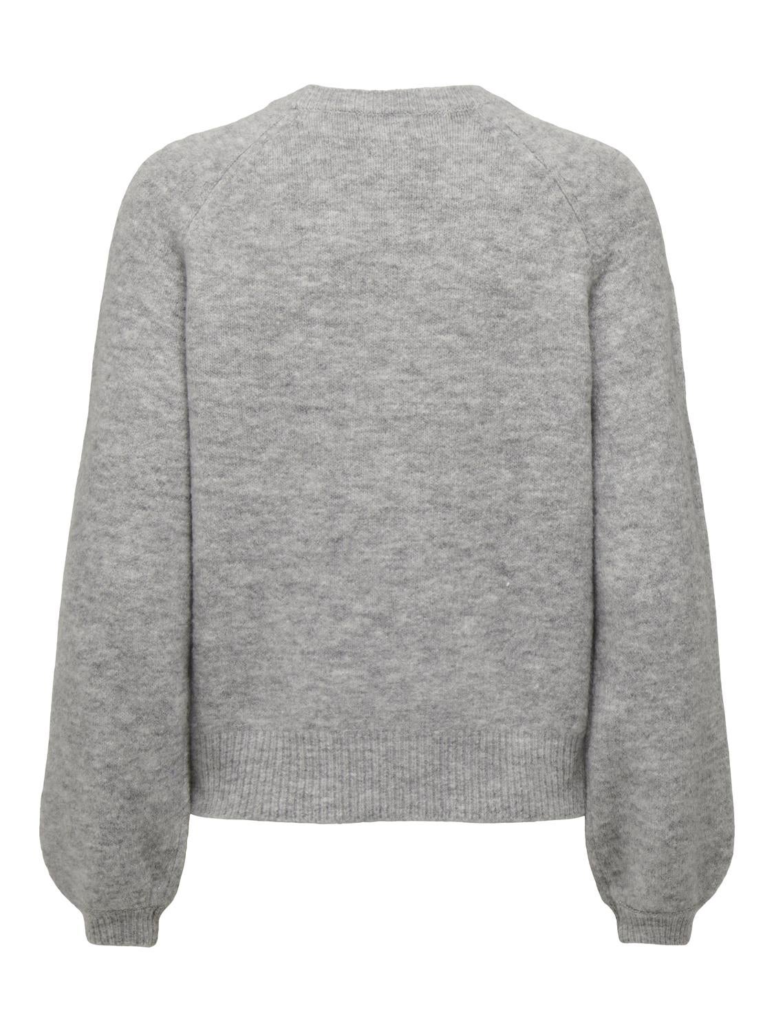 JDYPEARL Strickpullover Light Grey Melange