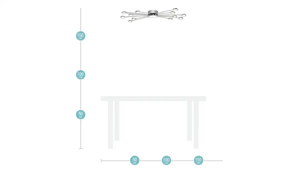 Trio LED Deckenleuchte