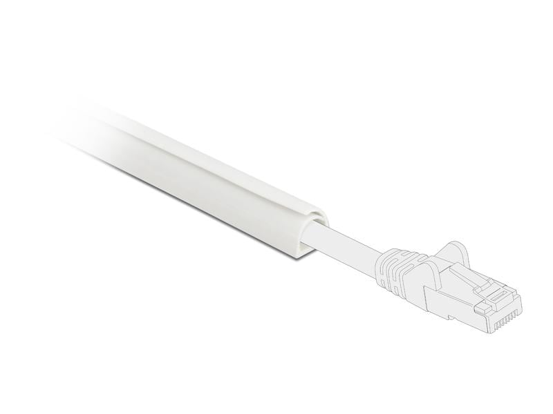 Delock Kabelkanal selbst-schliessend, -klebend 1 m x 12 mm Delock Kabelkanal Mini selbstschliessend selbstklebend 12 x 12 mm – Länge 1 m weiss