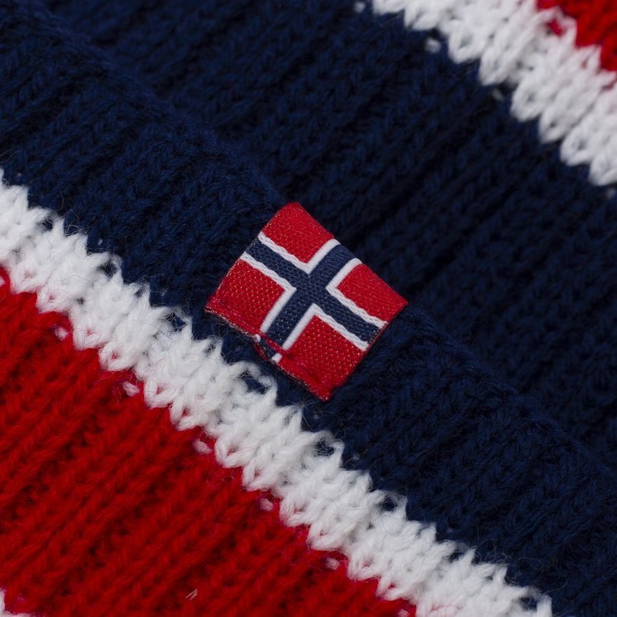 Norvège Bonnet - Rouge/Bleu Marine