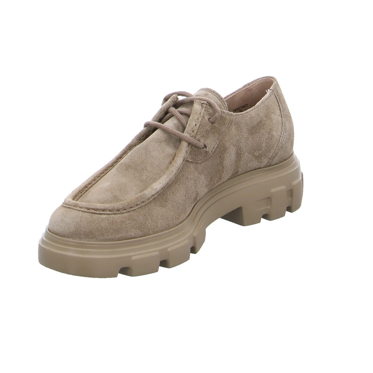 PAUL GREEN Schnürschuh Beige Leder