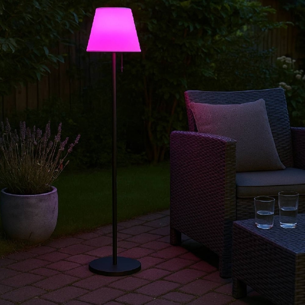 Lampe à pied d'ambiance multicolore LED rechargeable