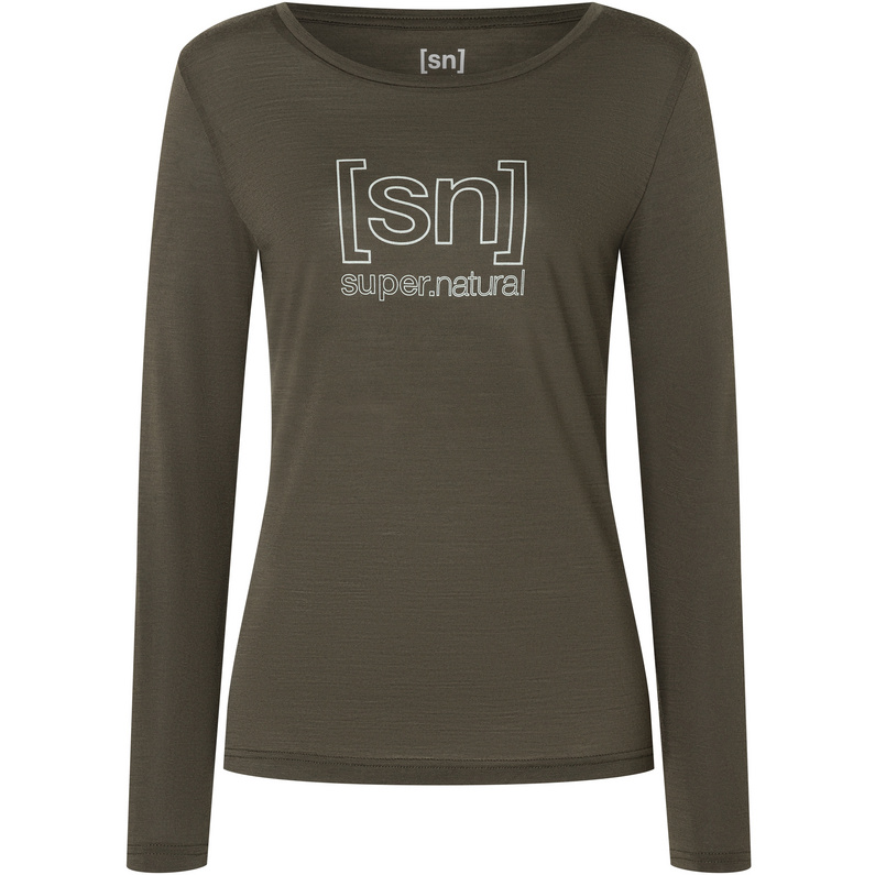 Super.Natural Damen The Essential Logo Longsleeve