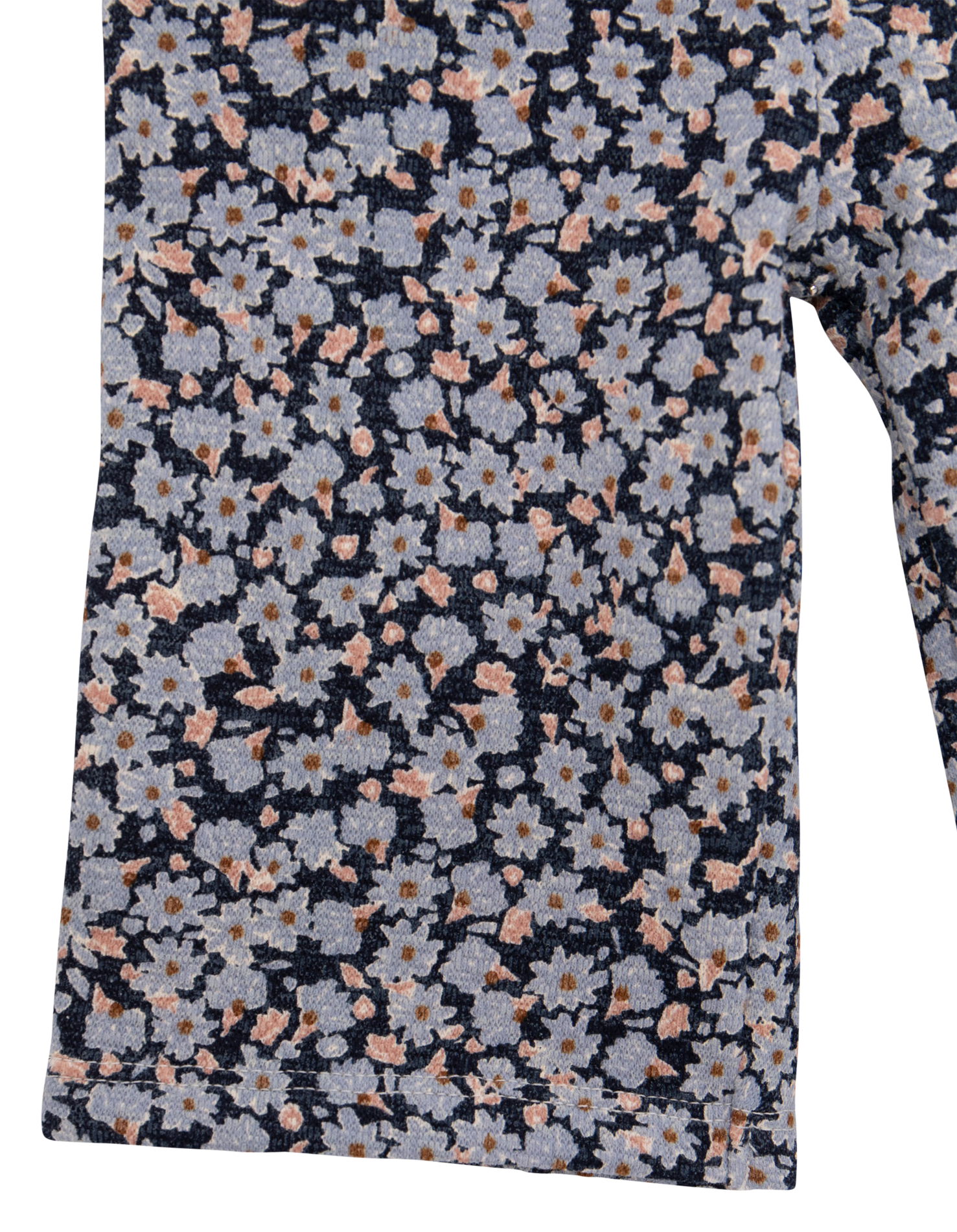 Pantalon droit imprimé en coton | Bleu