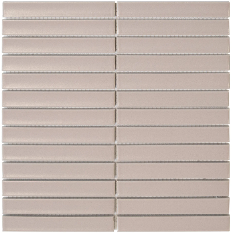The Mosaic Factory Sevilla smalle vinger 2cm mozaïek tegels 30x30 vintage pink