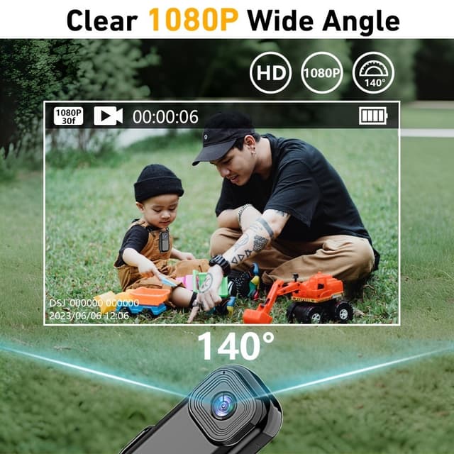 1080P minikamera Action Cam Sport DV videooptagelseslomme