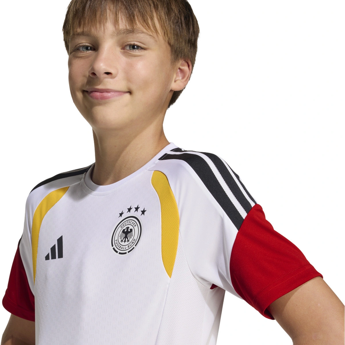 T-Shirt adidas Alemanha Training Mundial 2026 Criança