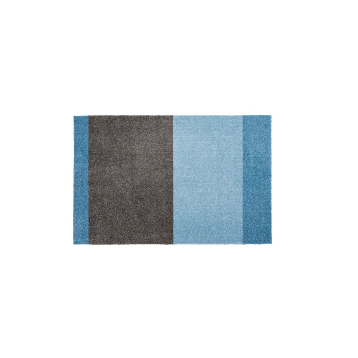 tica copenhagen - Stripes Horizontal Läufer, 60 x 90 cm, light / dusty blue / steelgrey