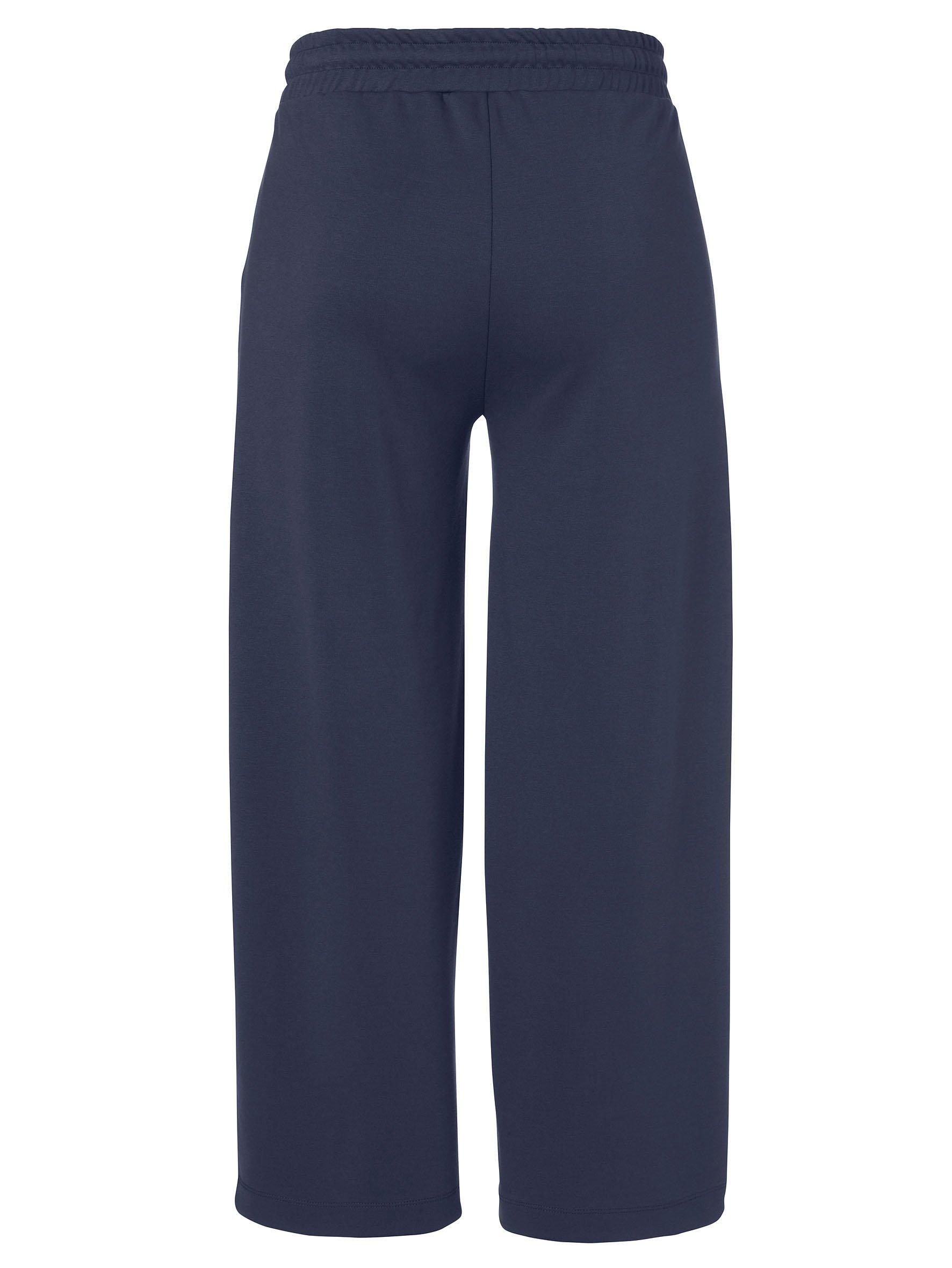 Weite 7/8-Hose mit Gummizugbund und Bindeband