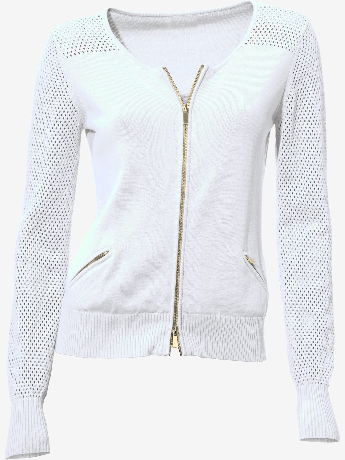 Cardigan motif tricot ajouré tendance