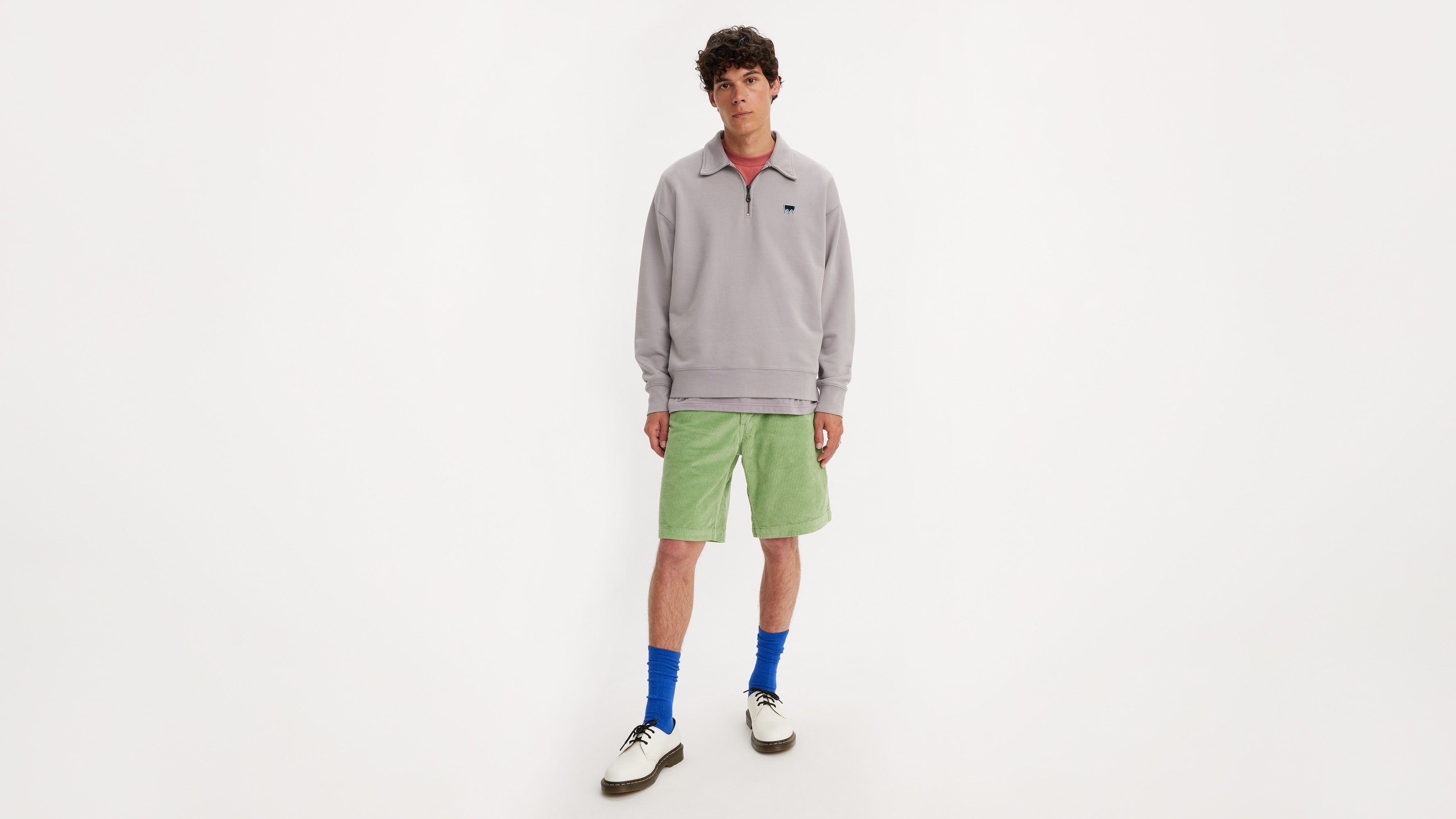 Levi's® Skateboarding Drop-In short velours - Jade Green - Vert